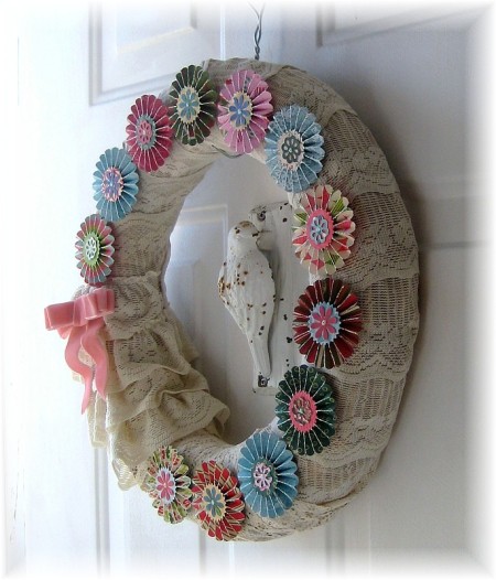 rosette wreath side